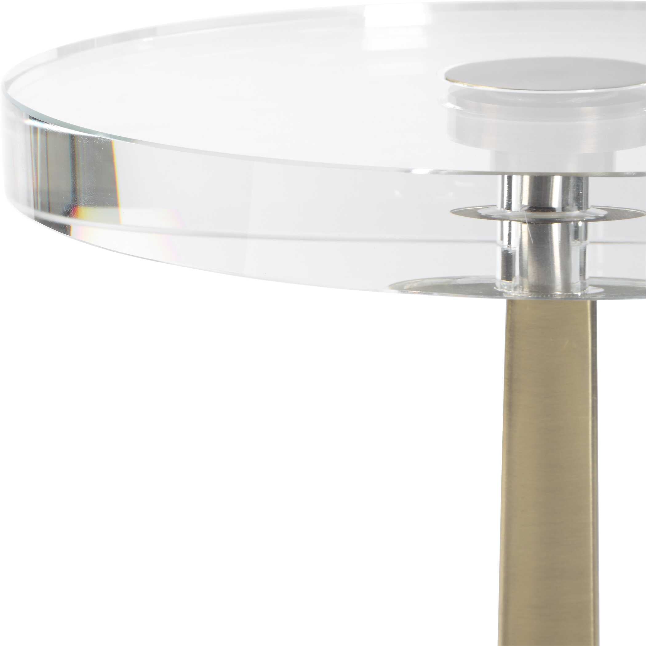 Groove Crystal Drink Table