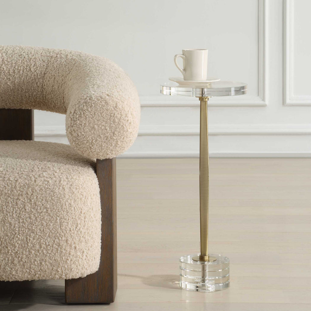 Groove Crystal Drink Table