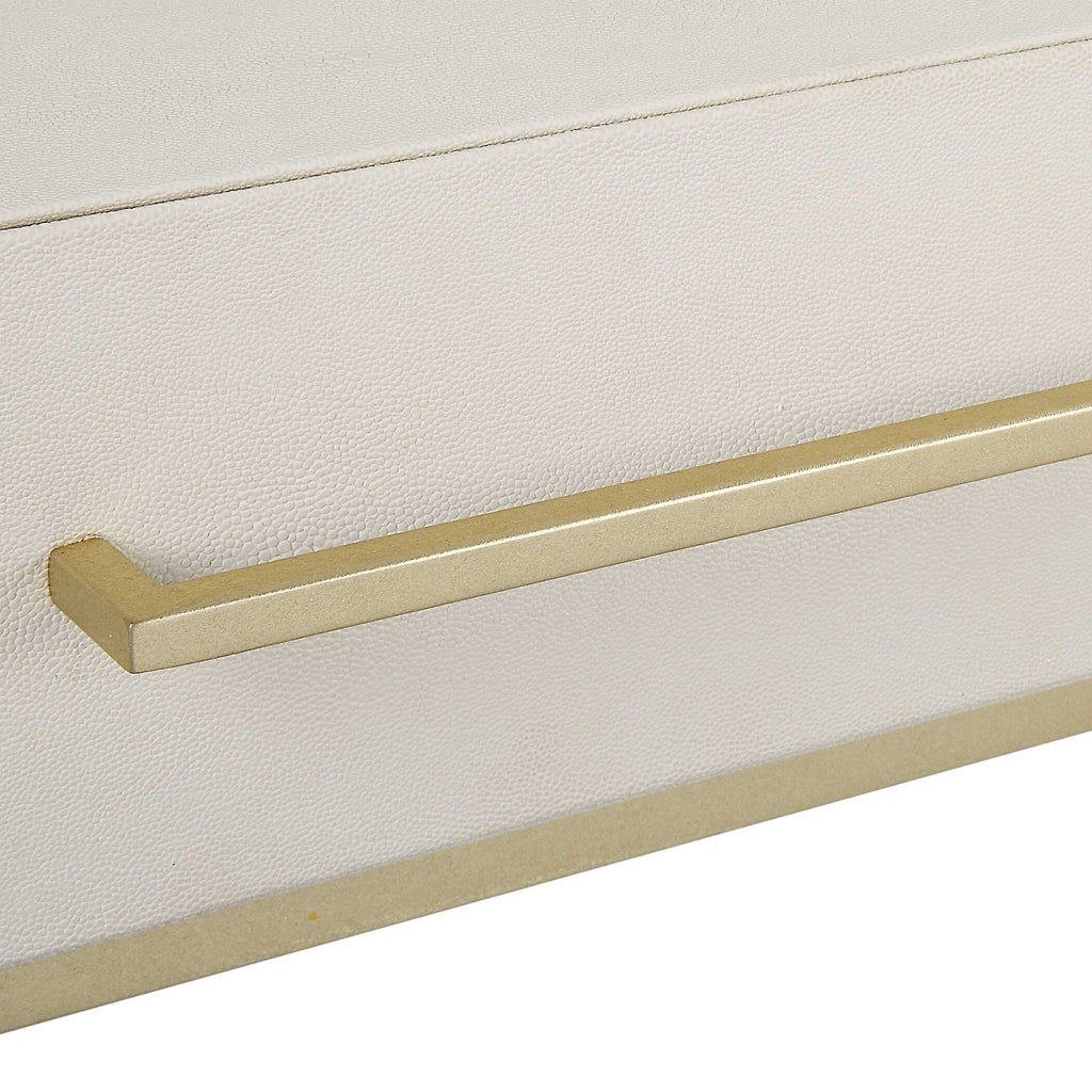 Jewel Modern White Desk