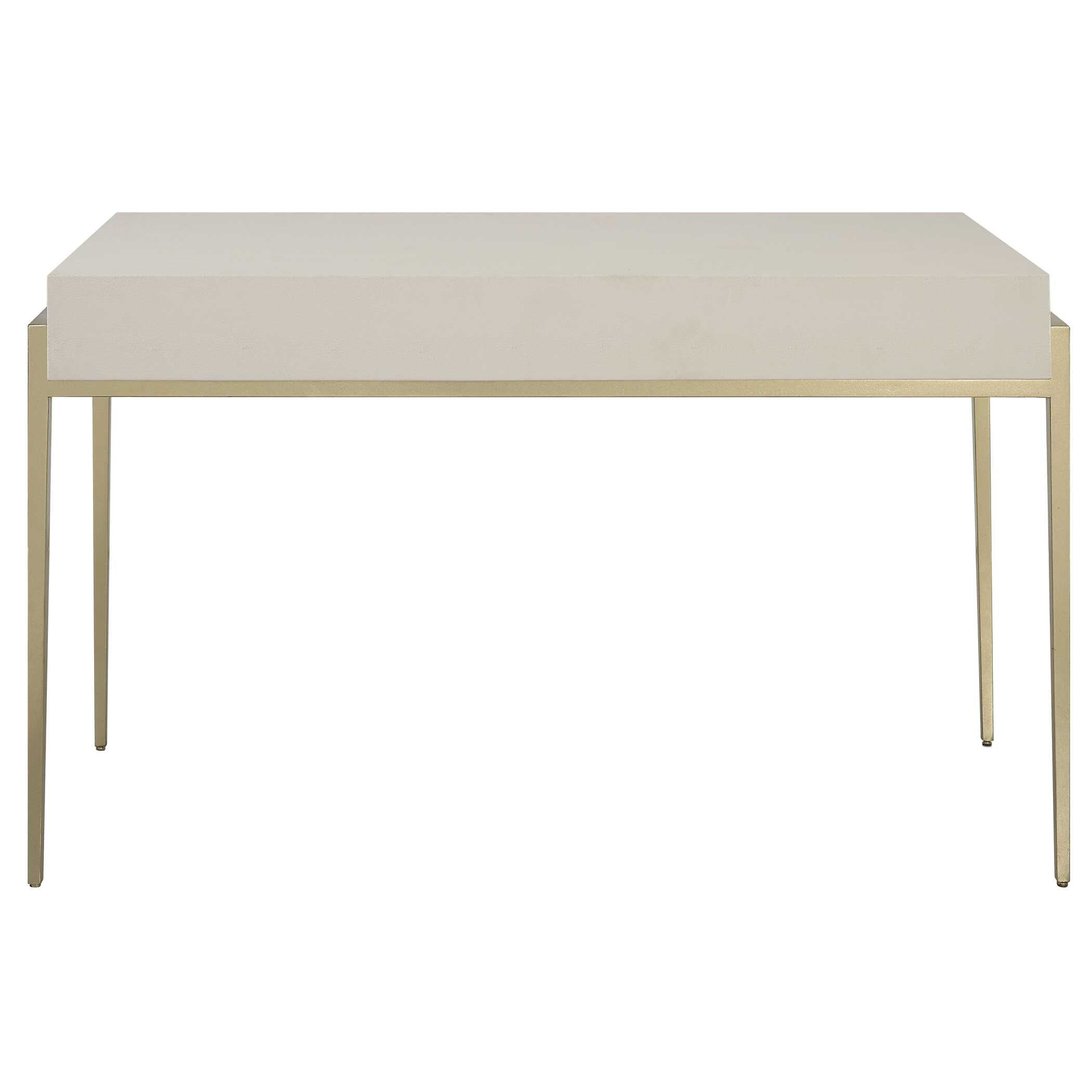 Jewel Modern White Desk