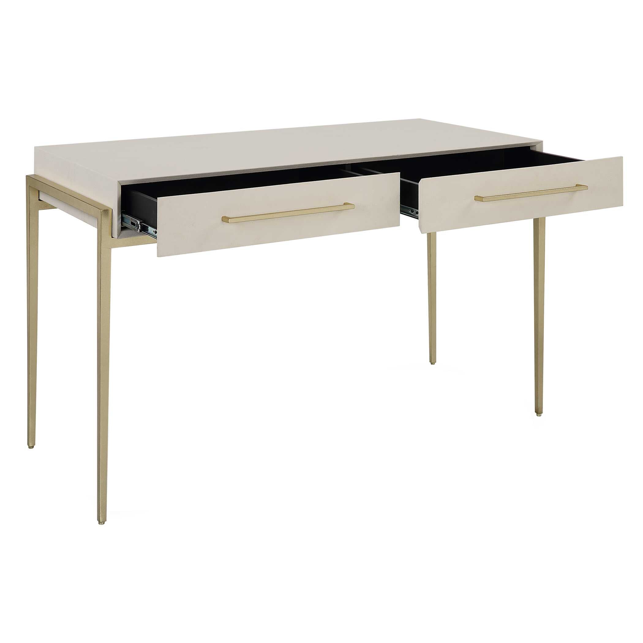 Jewel Modern White Desk