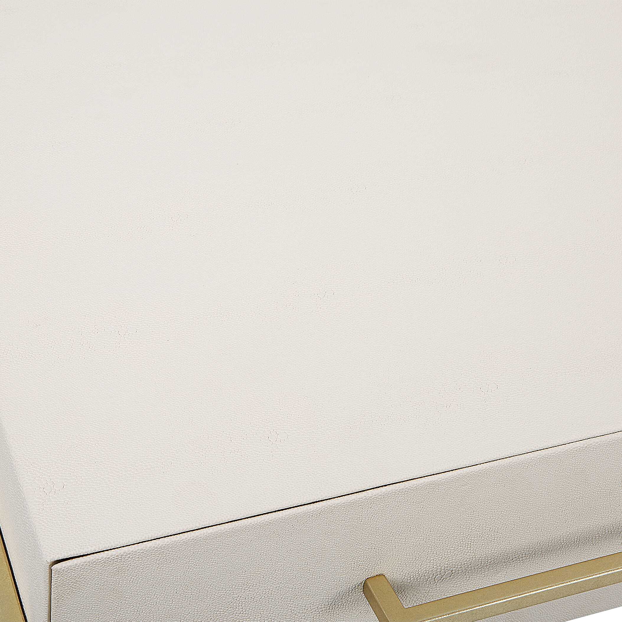 Jewel Modern White Desk