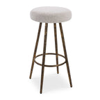 Braven White Fabric Counter Stool