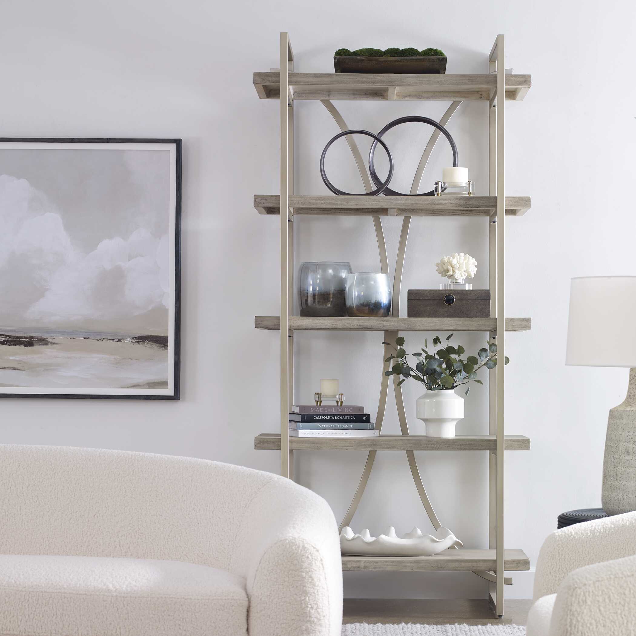 Sway Soft Gray Etagere