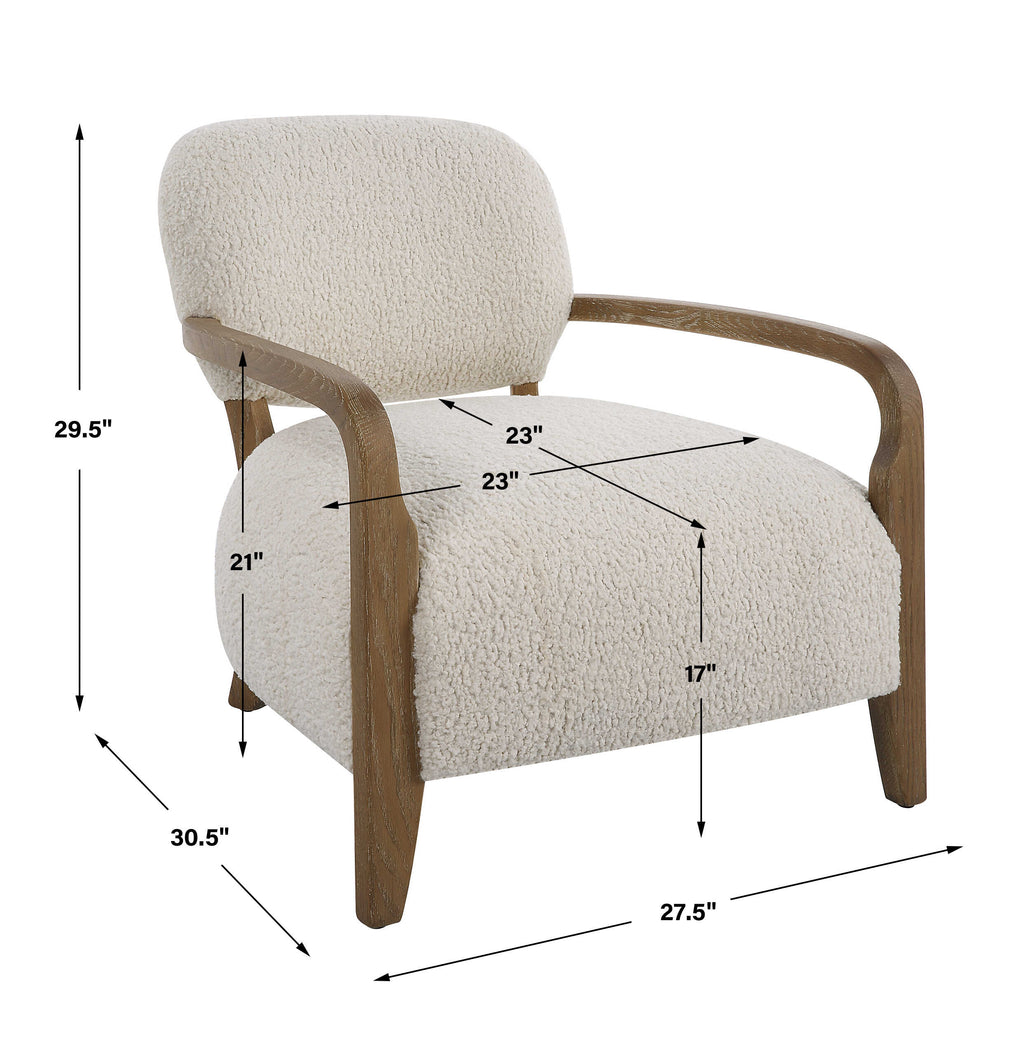 Telluride Natural Shearling Accent Chair
