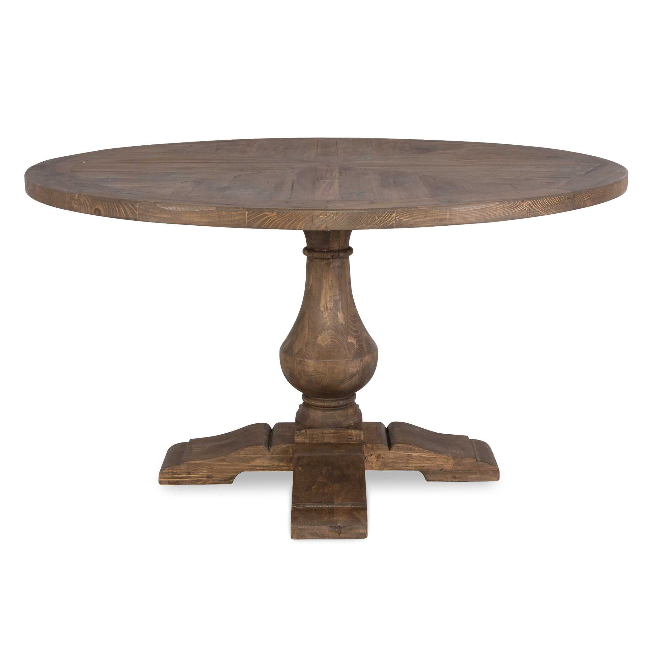 Stratford Wood Round Dining Table
