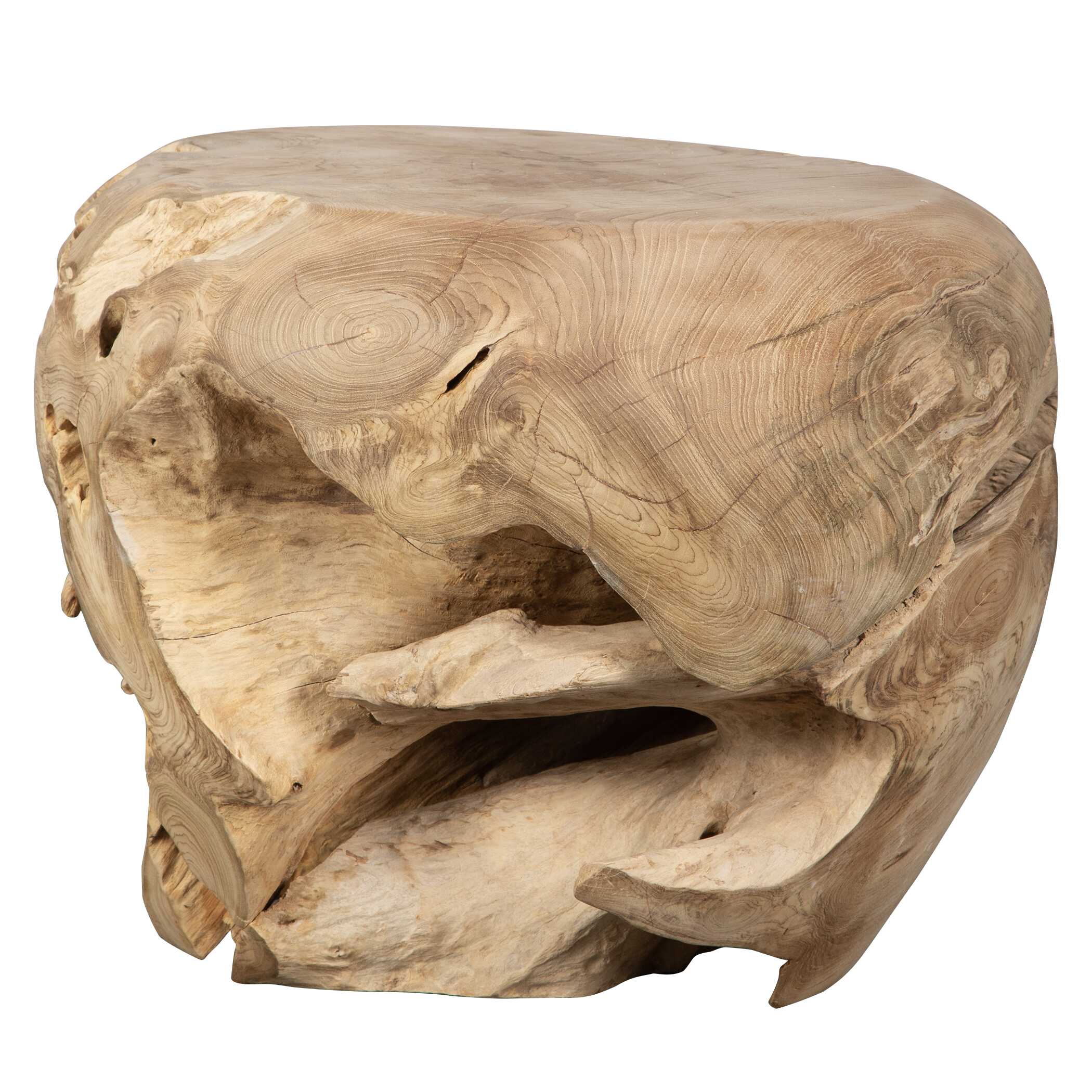 Sola Handcrafted Teak Side Table