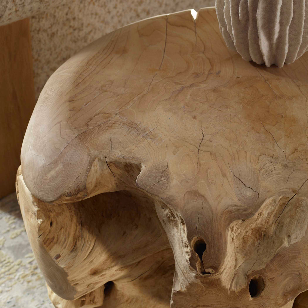 Sola Handcrafted Teak Side Table