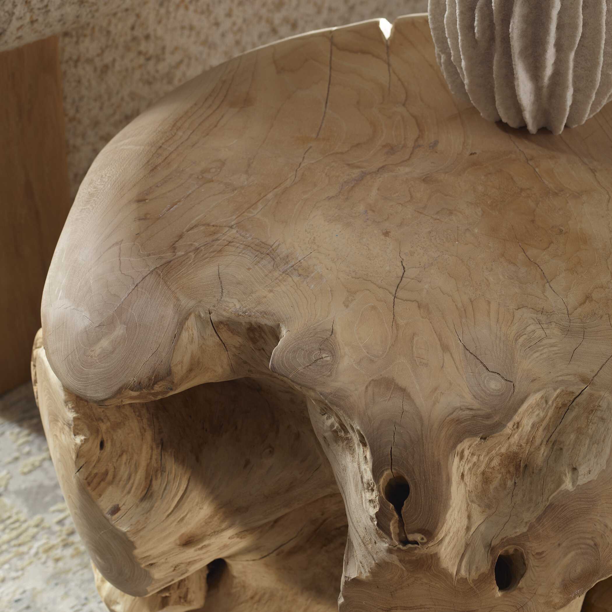 Sola Handcrafted Teak Side Table