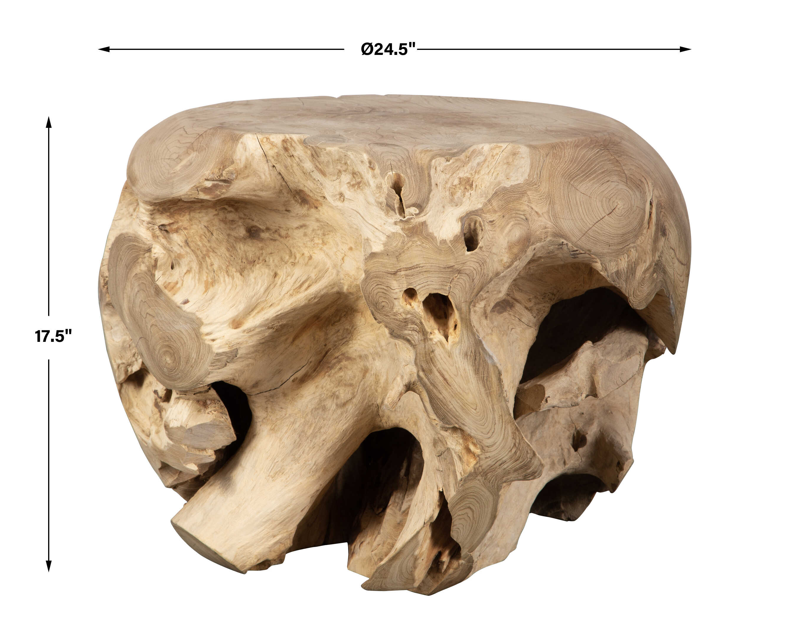 Sola Handcrafted Teak Side Table