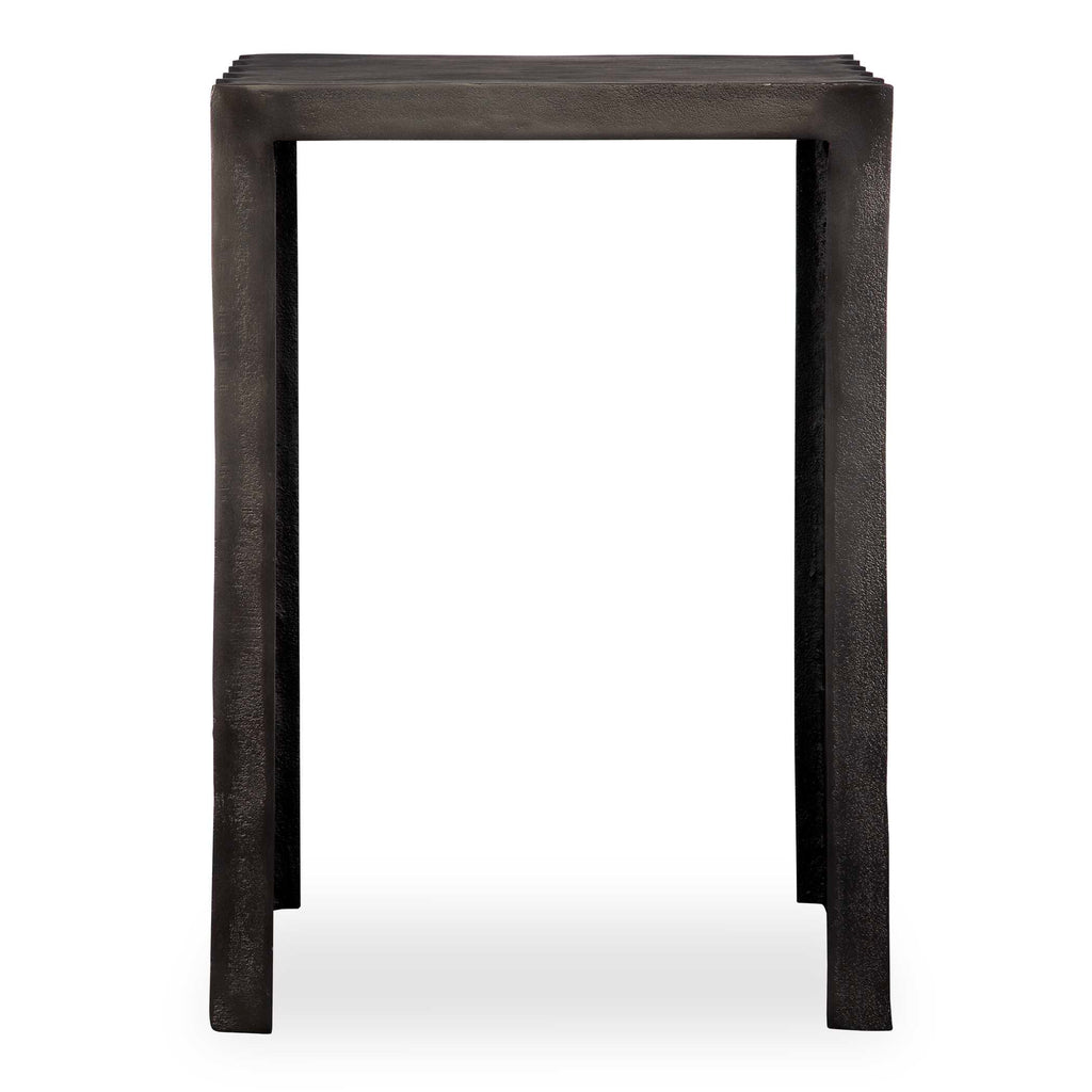 In The Groove Aluminum Accent Table