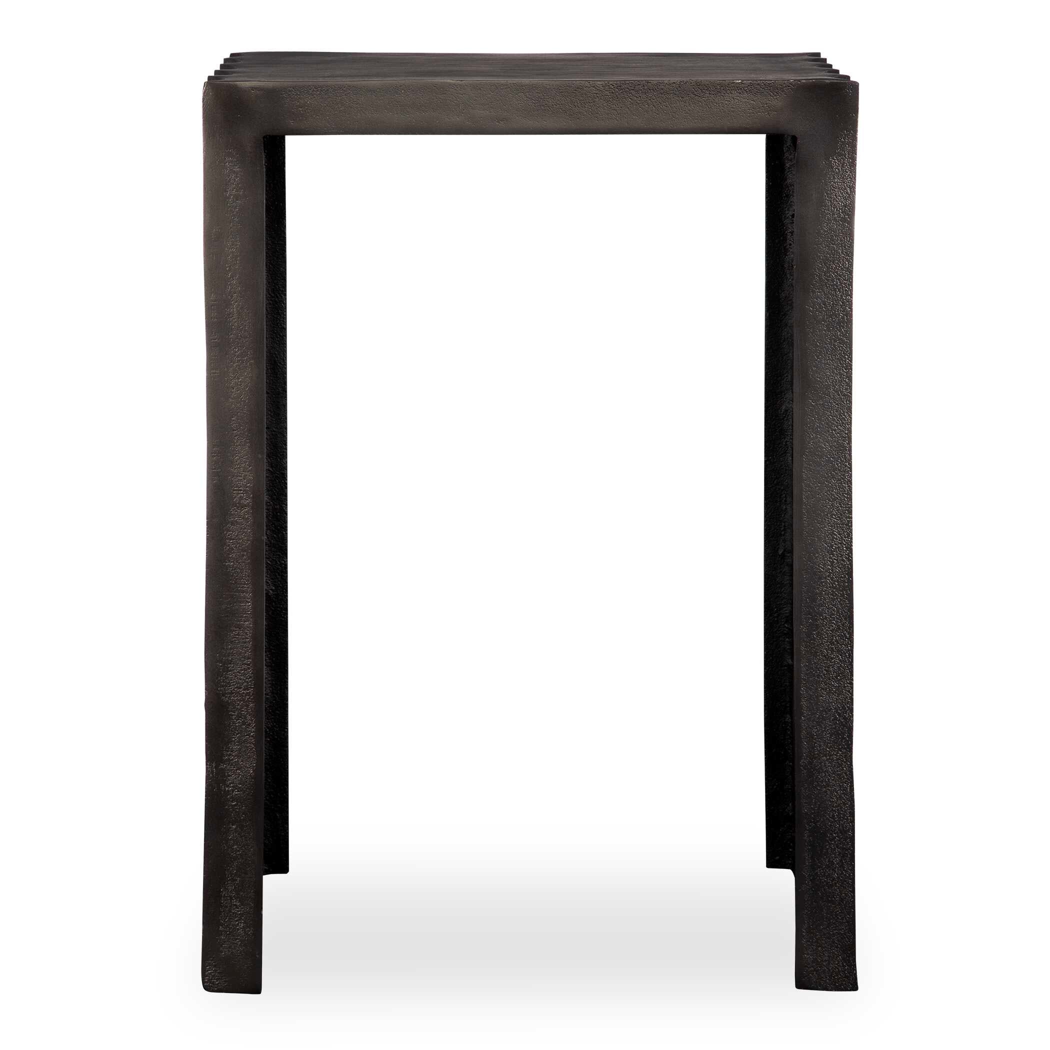 In The Groove Aluminum Accent Table