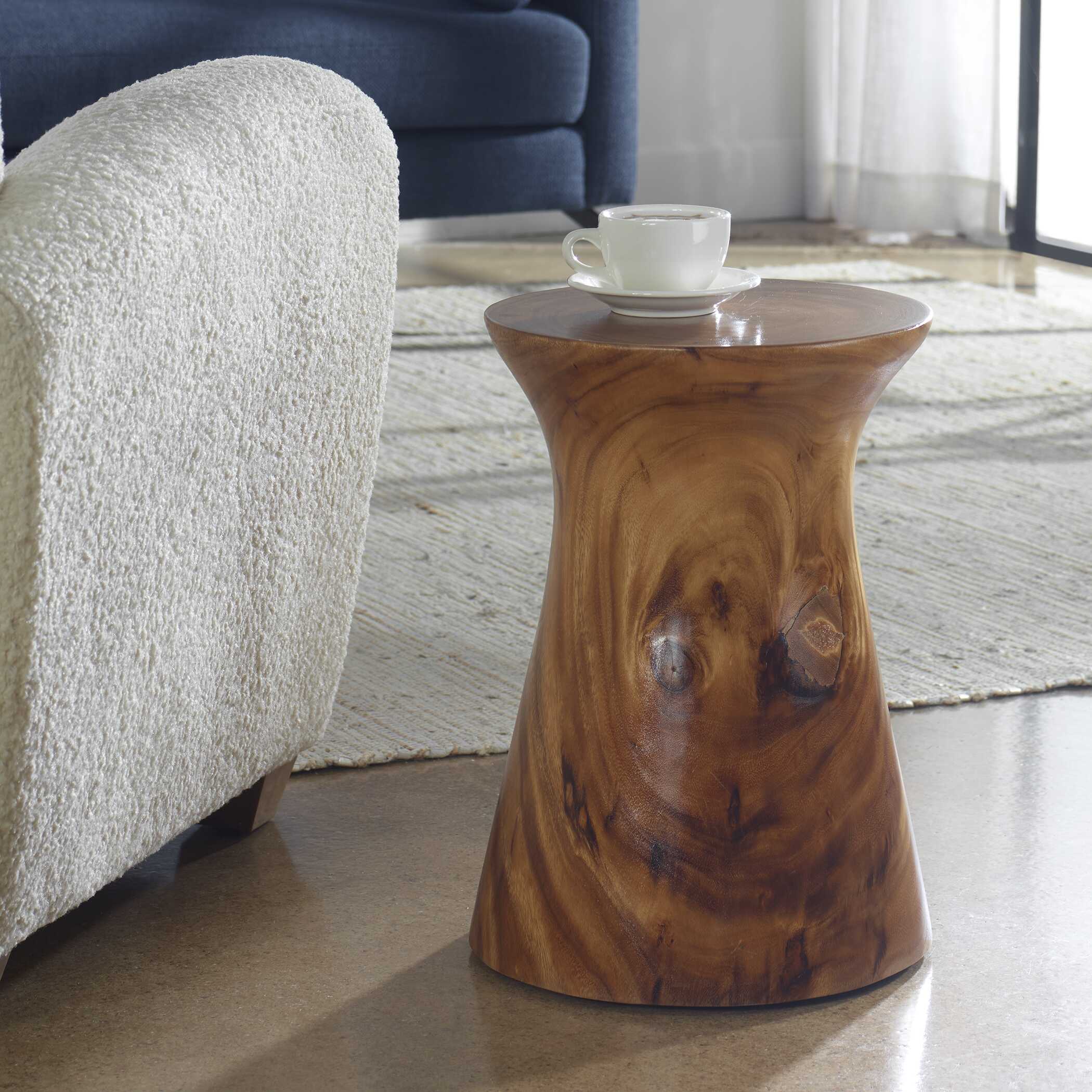 Swell Wooden Accent Table