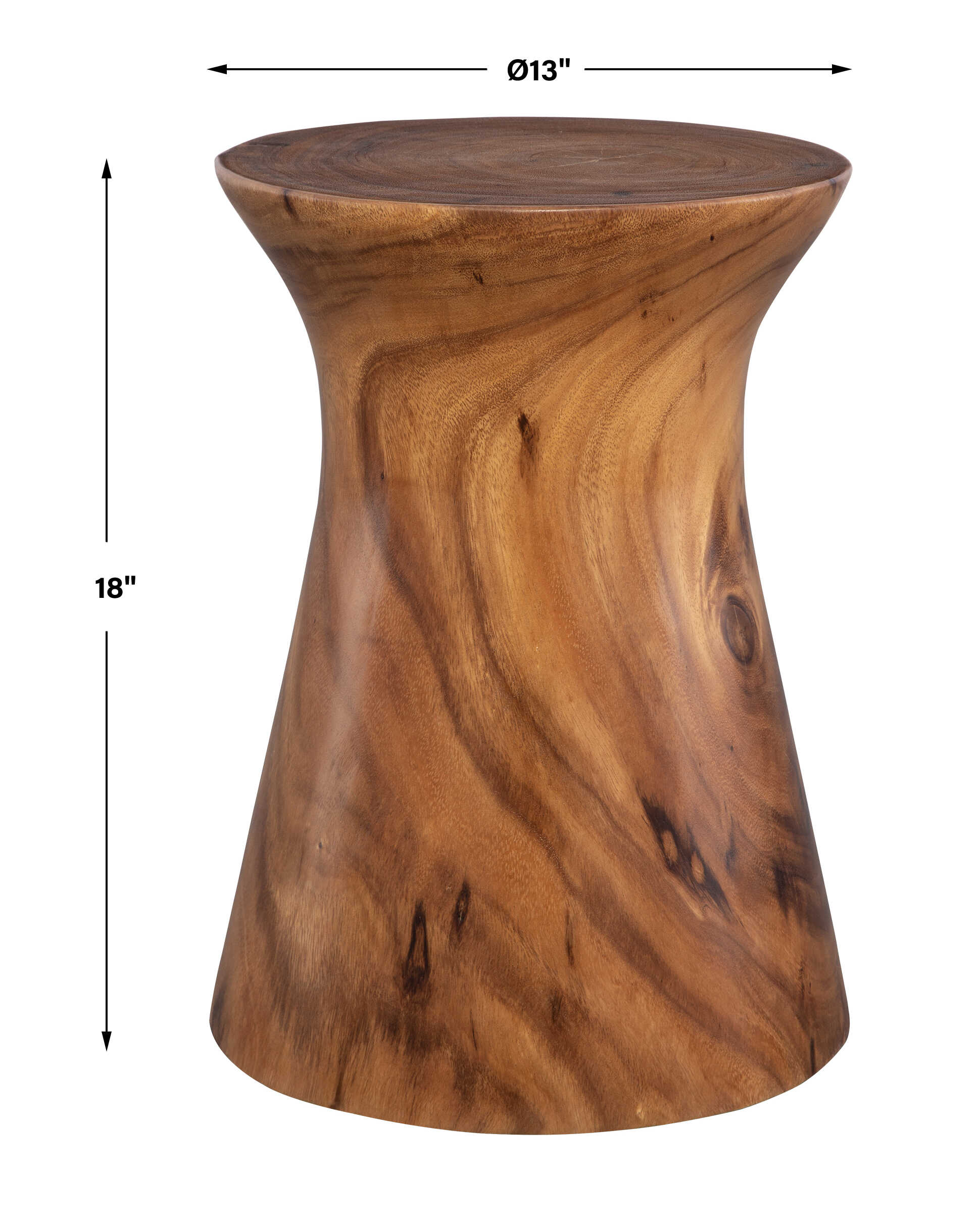 Swell Wooden Accent Table