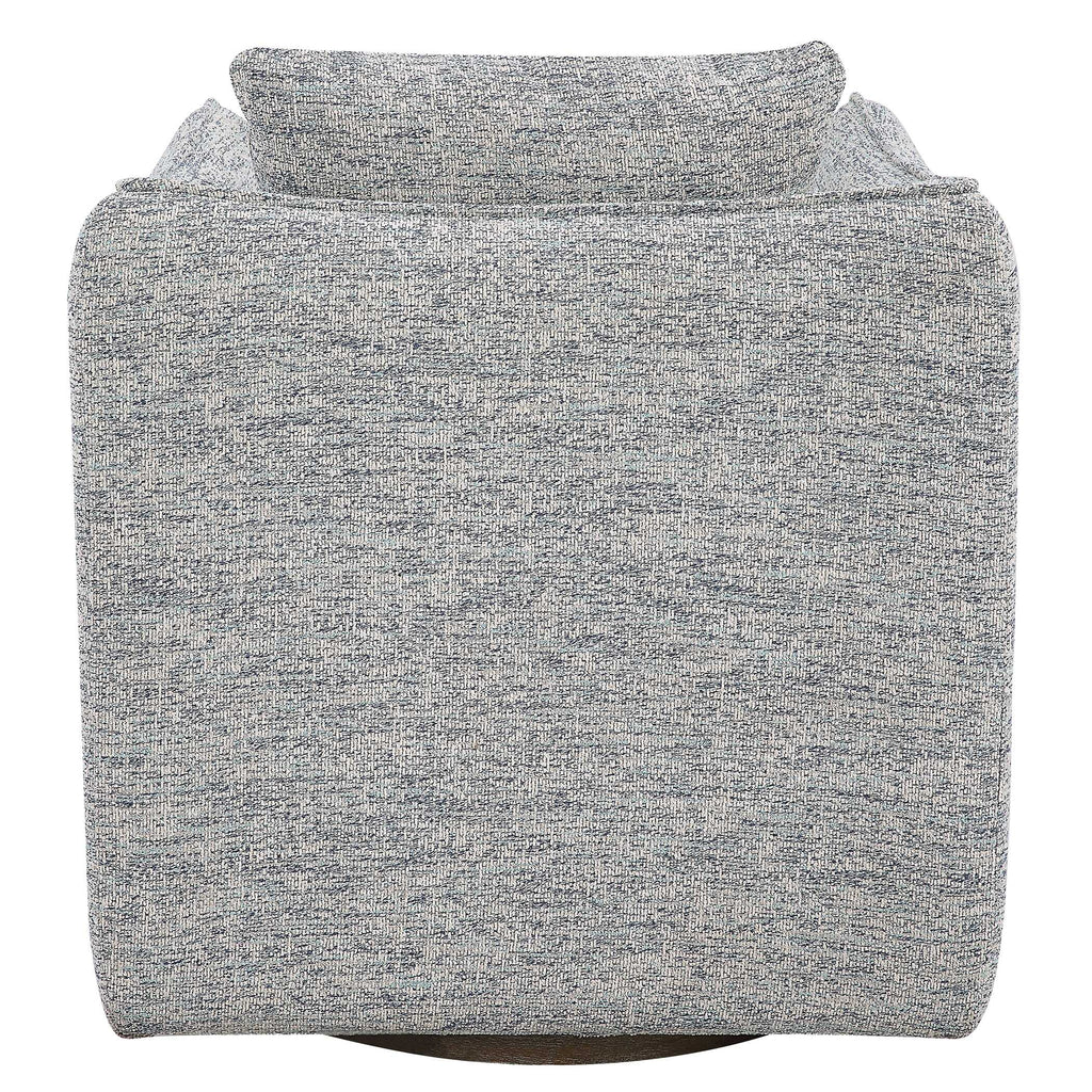 Corben Blue Swivel Chair