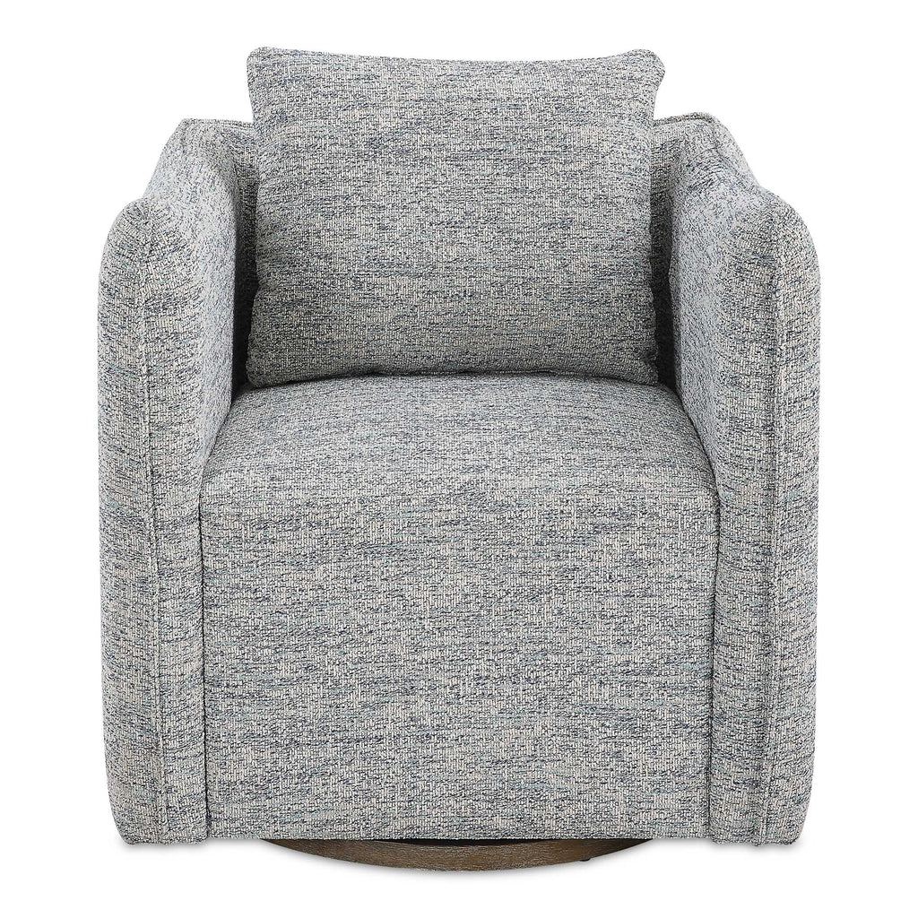 Corben Blue Swivel Chair