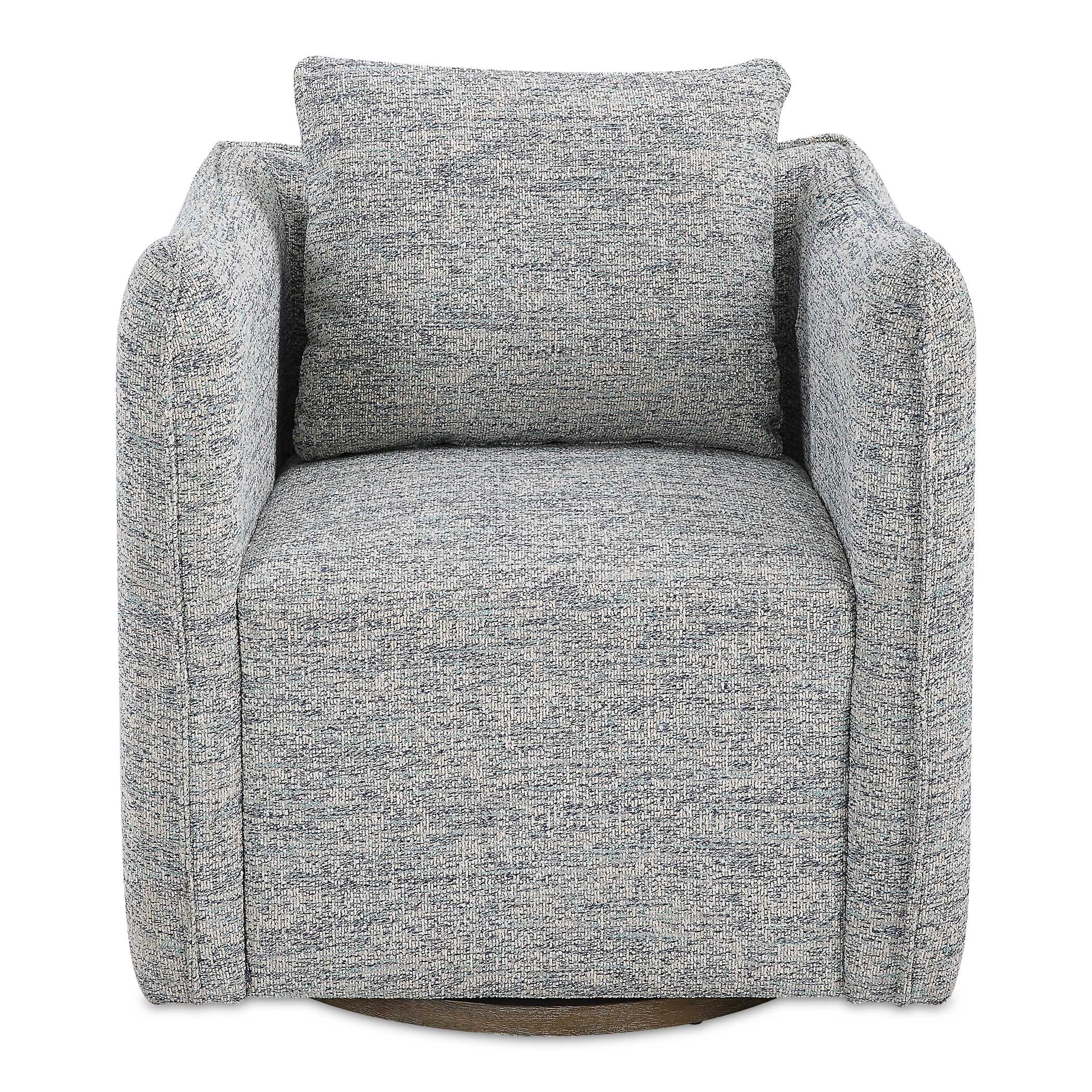 Corben Blue Swivel Chair