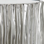 Echo Modern Nickel Drink Table