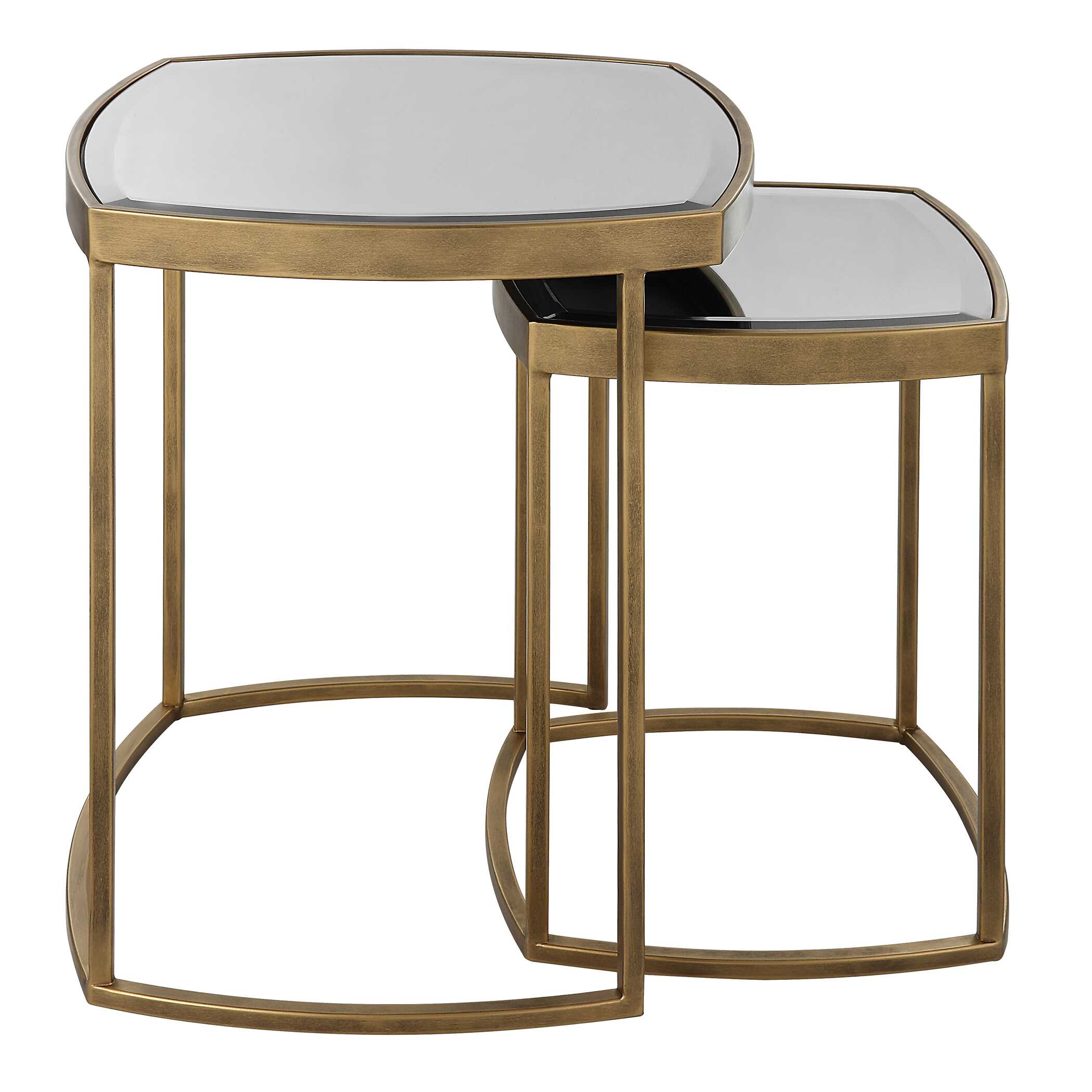 Vista Gold Nesting Tables Set Of 2