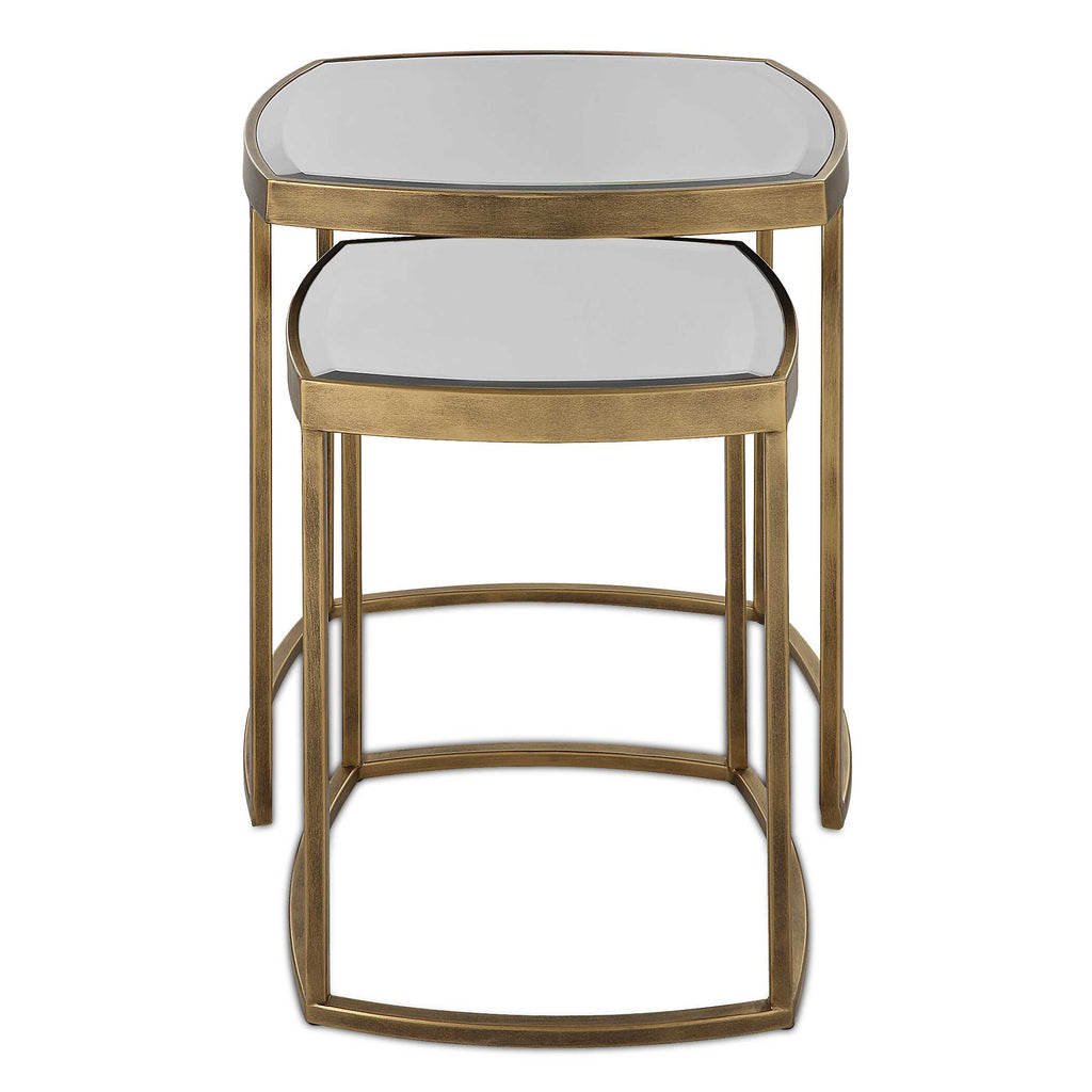 Vista Gold Nesting Tables Set Of 2