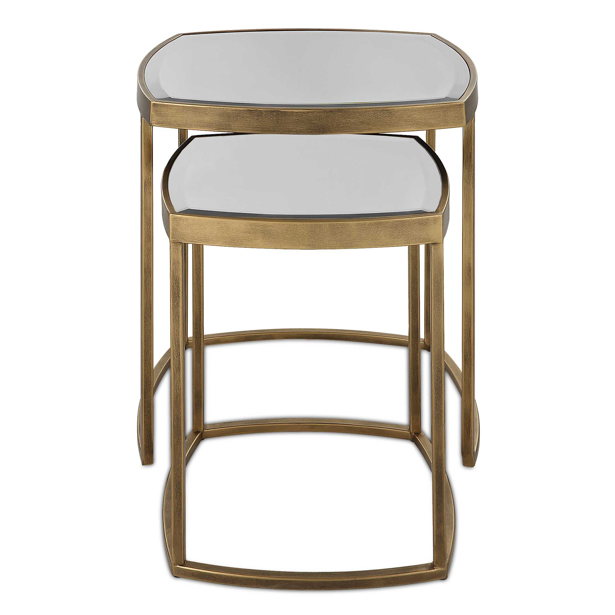 Vista Gold Nesting Tables Set Of 2