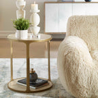 Clench Brass Side Table