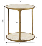 Clench Brass Side Table