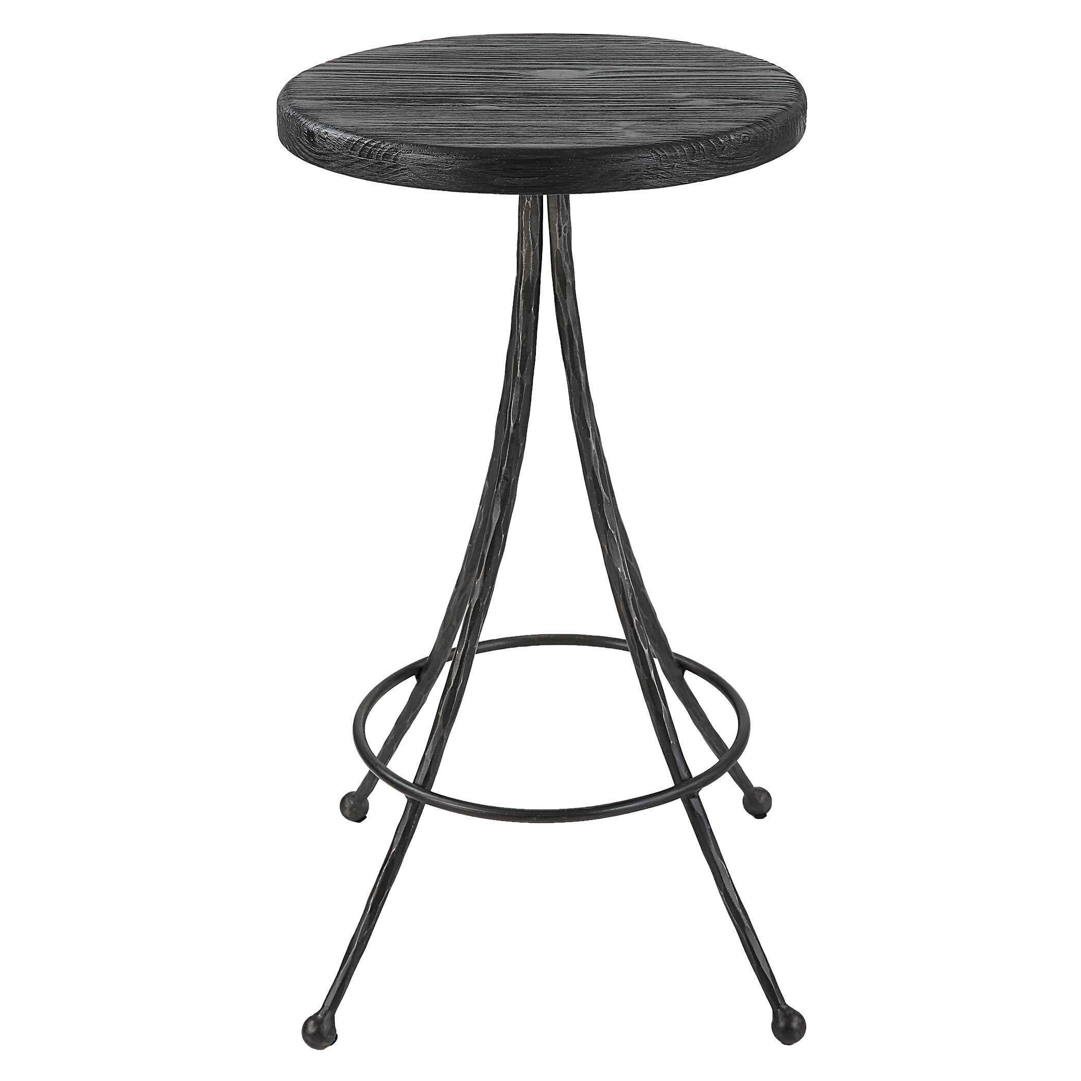 Sona Black Counter Stool