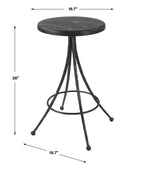 Sona Black Counter Stool