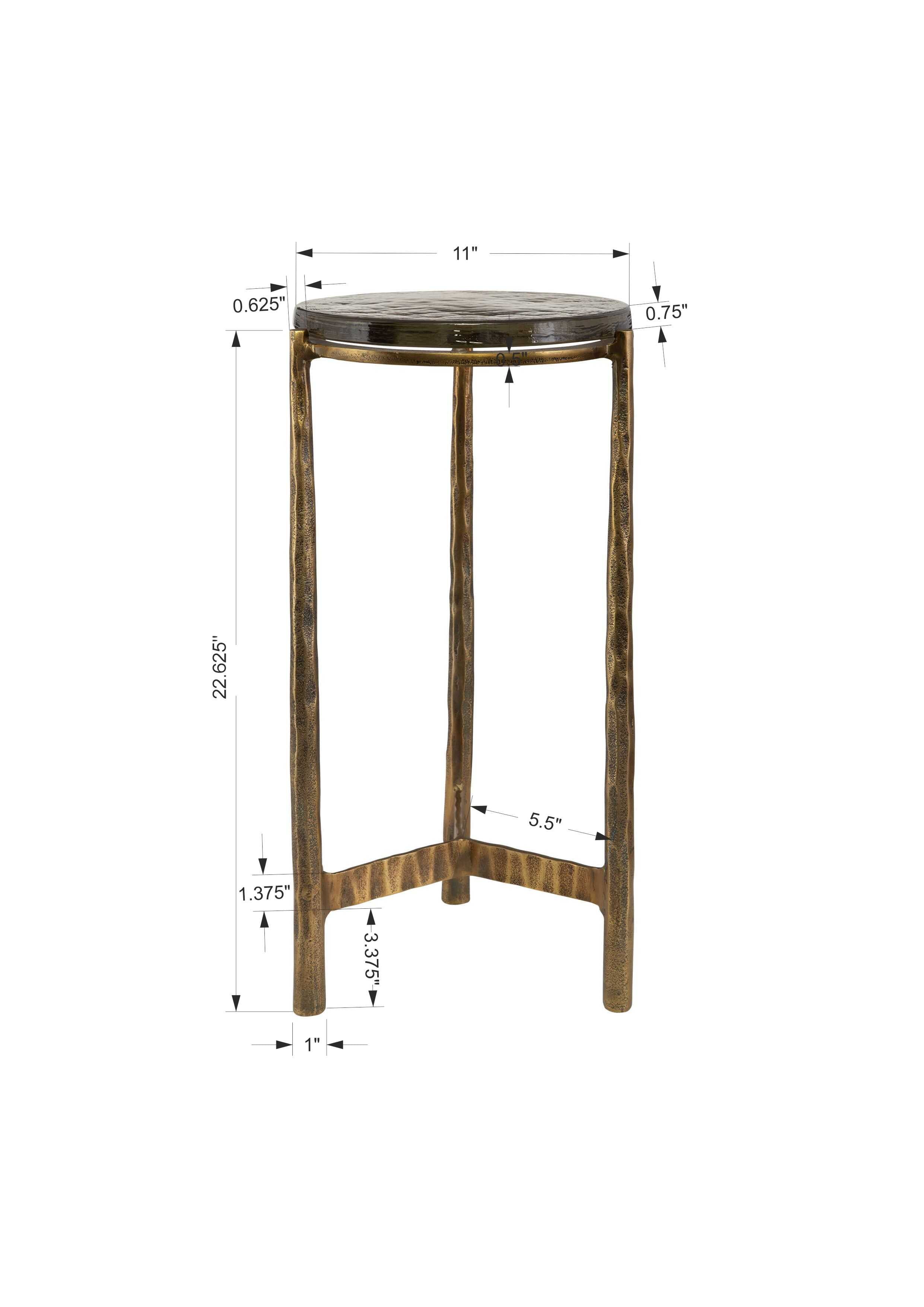 Eternity Brass Accent Table
