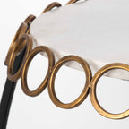 Chainlink White Marble Side Table