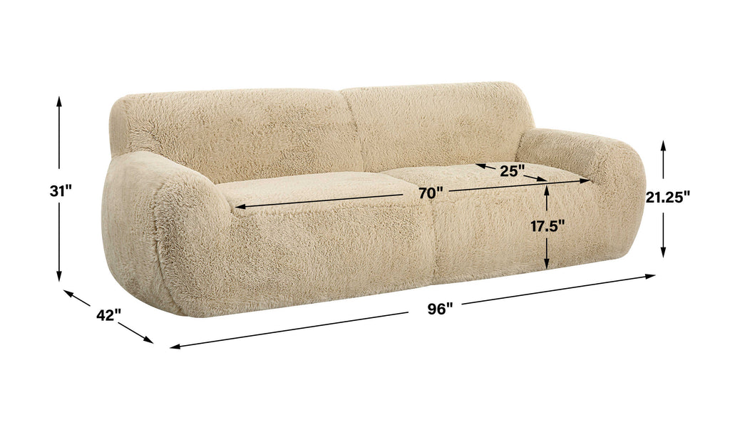 Abide Rounded Sheepskin Sofa
