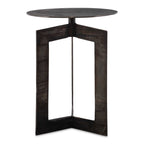 Deltoid Gunmetal Accent Table