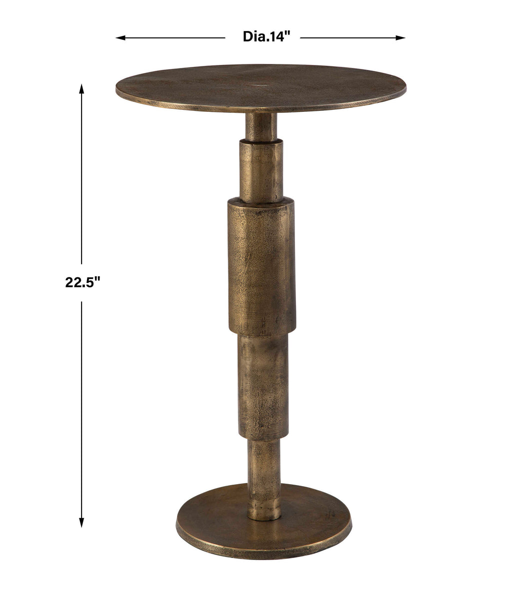 Descend Gold Accent Table