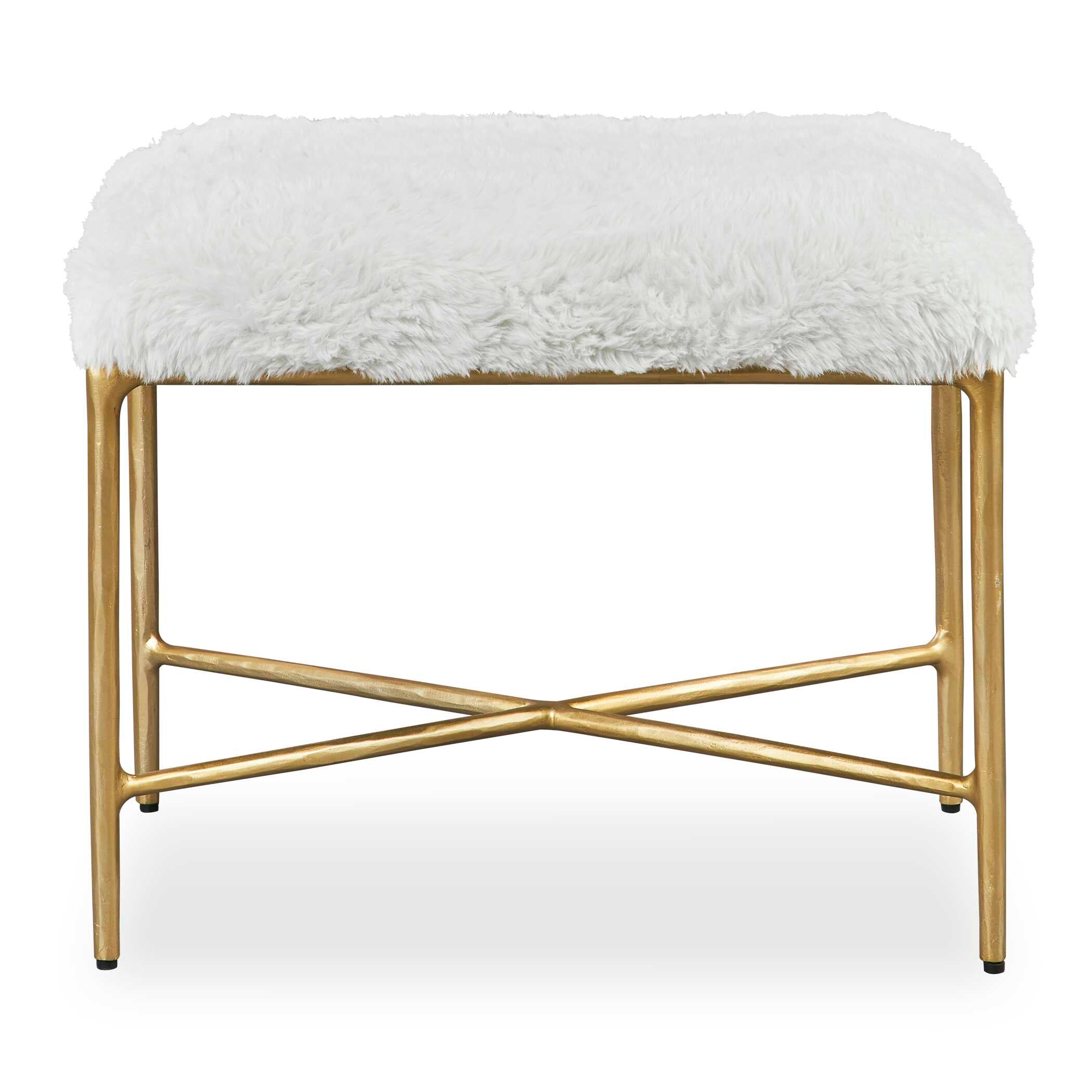 Charmed Sheepskin Small Bench