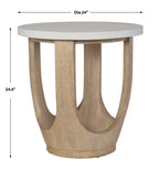 Tatli Stone Top Side Table