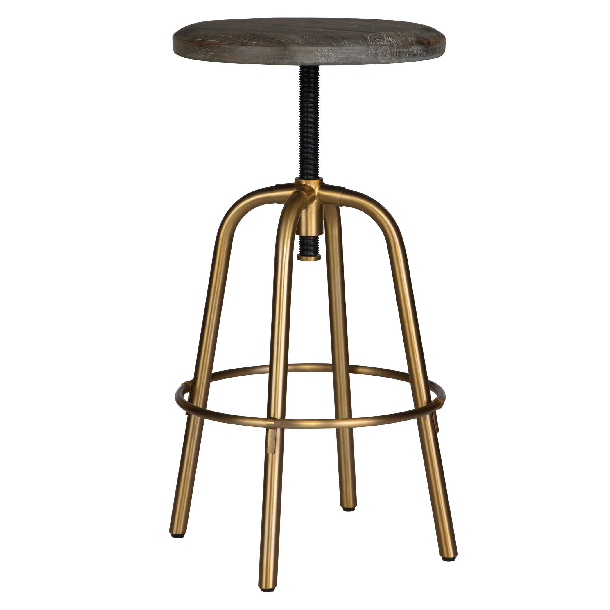 Revolve Brass Counter Stool