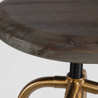 Revolve Brass Counter Stool