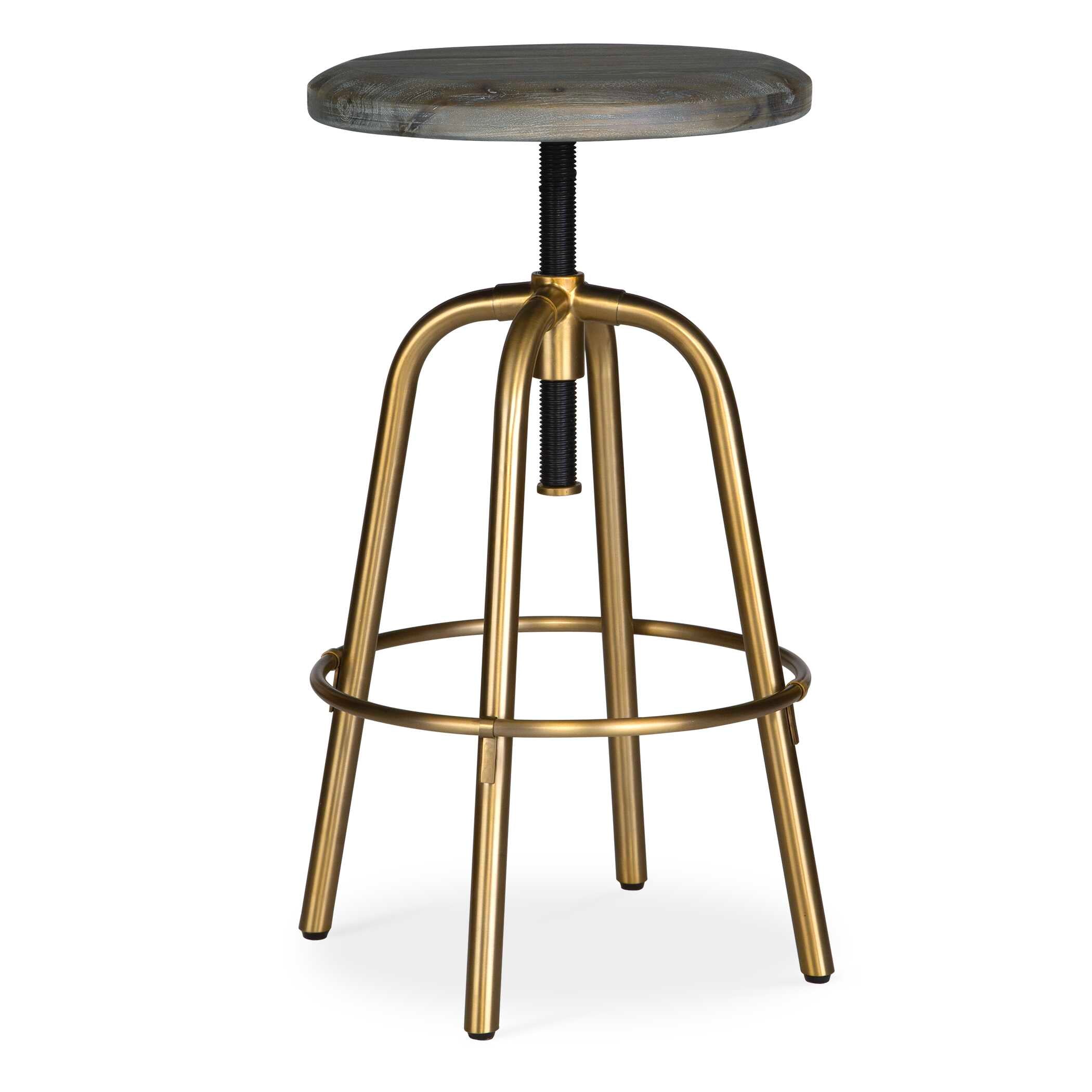 Revolve Brass Counter Stool