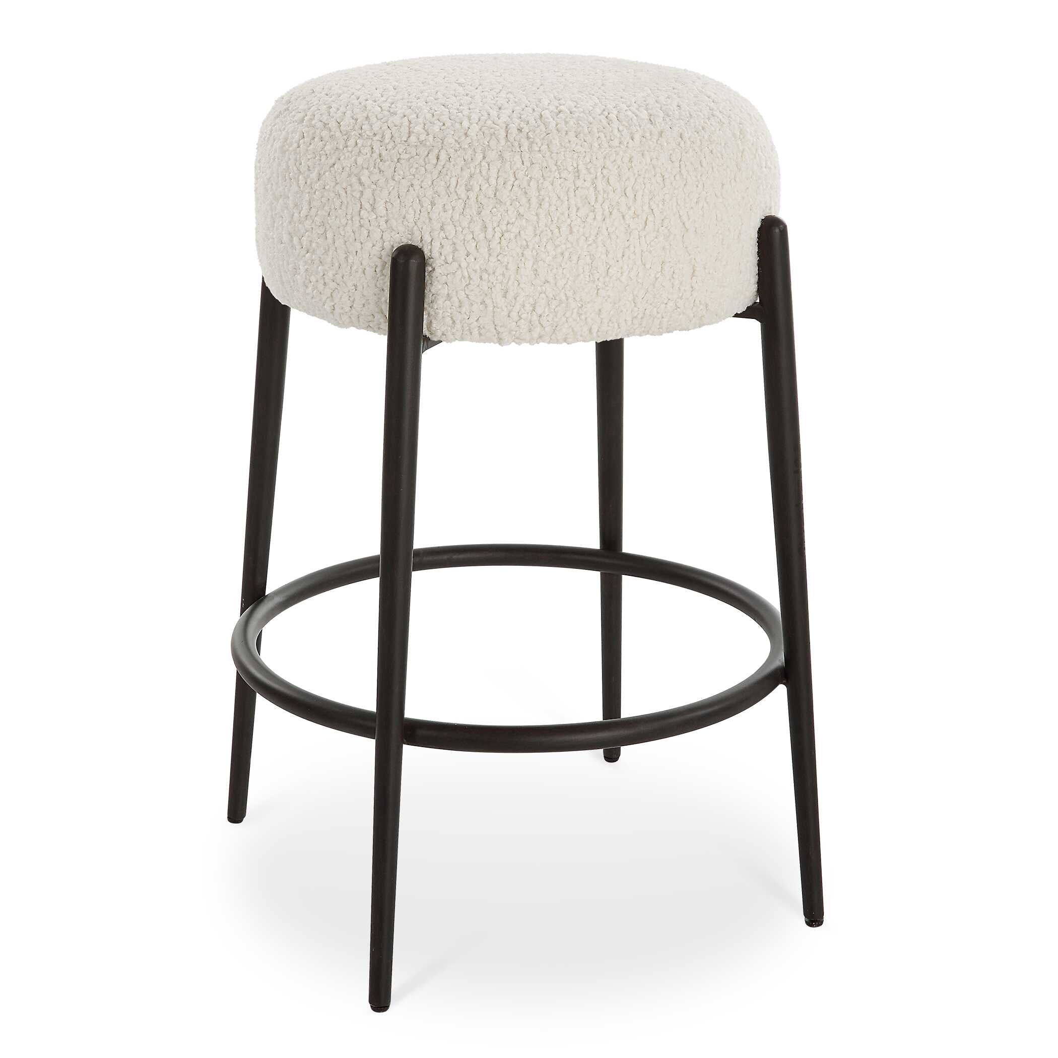 Arles Plush Counter Stool