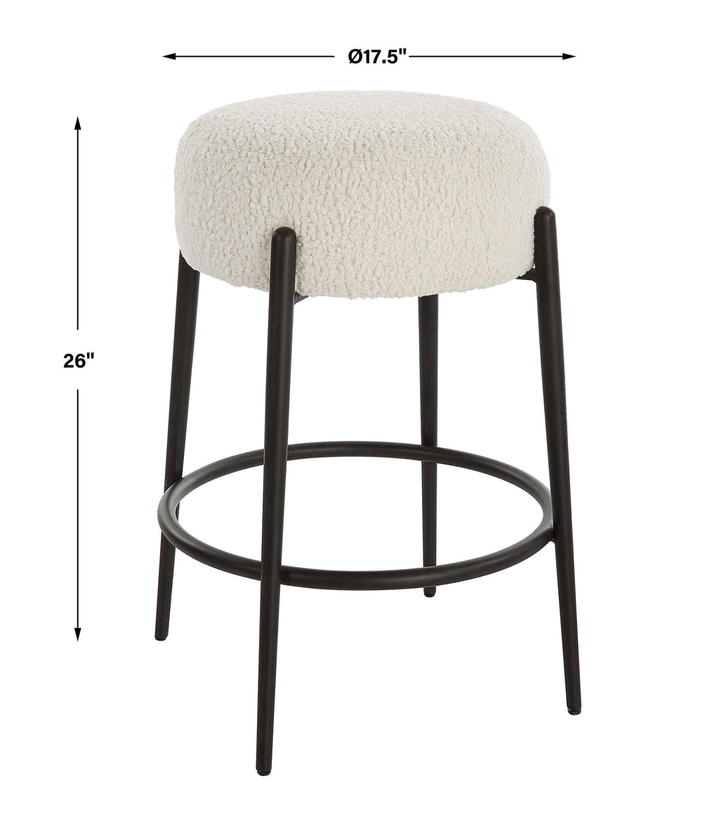Arles Plush Counter Stool