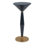 Luster Navy Blue Accent Table