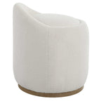 Swirl Swivel Sheepskin Ottoman