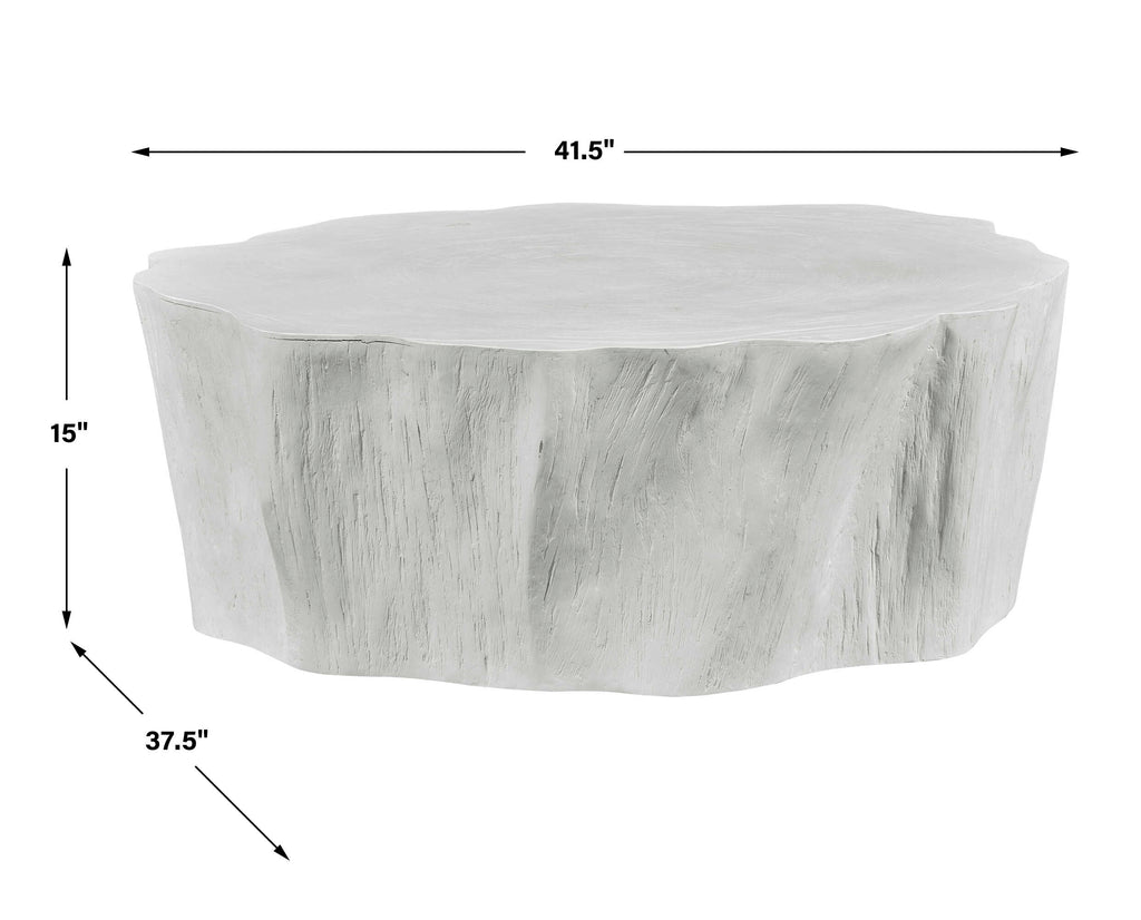 Woods Edge White Coffee Table