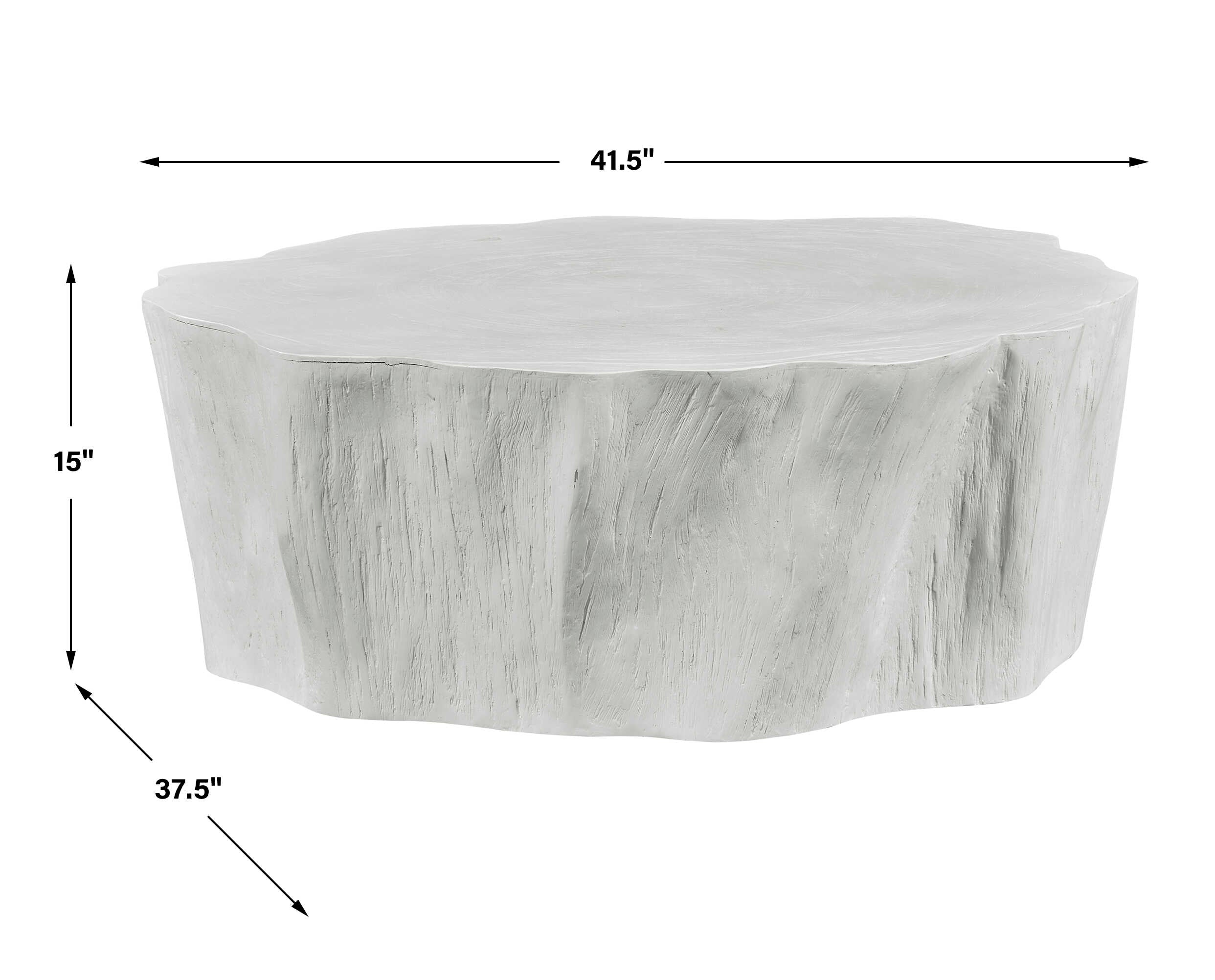 Woods Edge White Coffee Table
