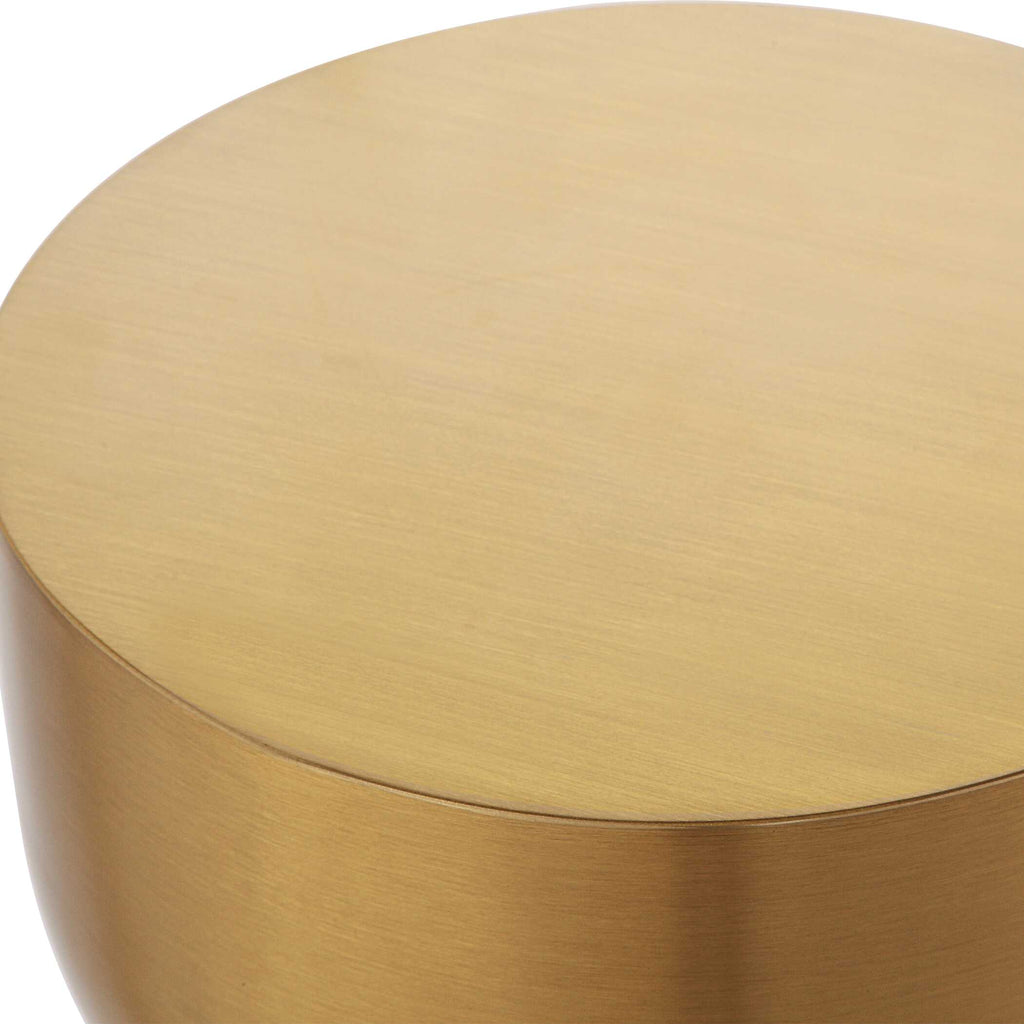 Golden Vessel Modern Accent Table