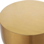 Golden Vessel Modern Accent Table