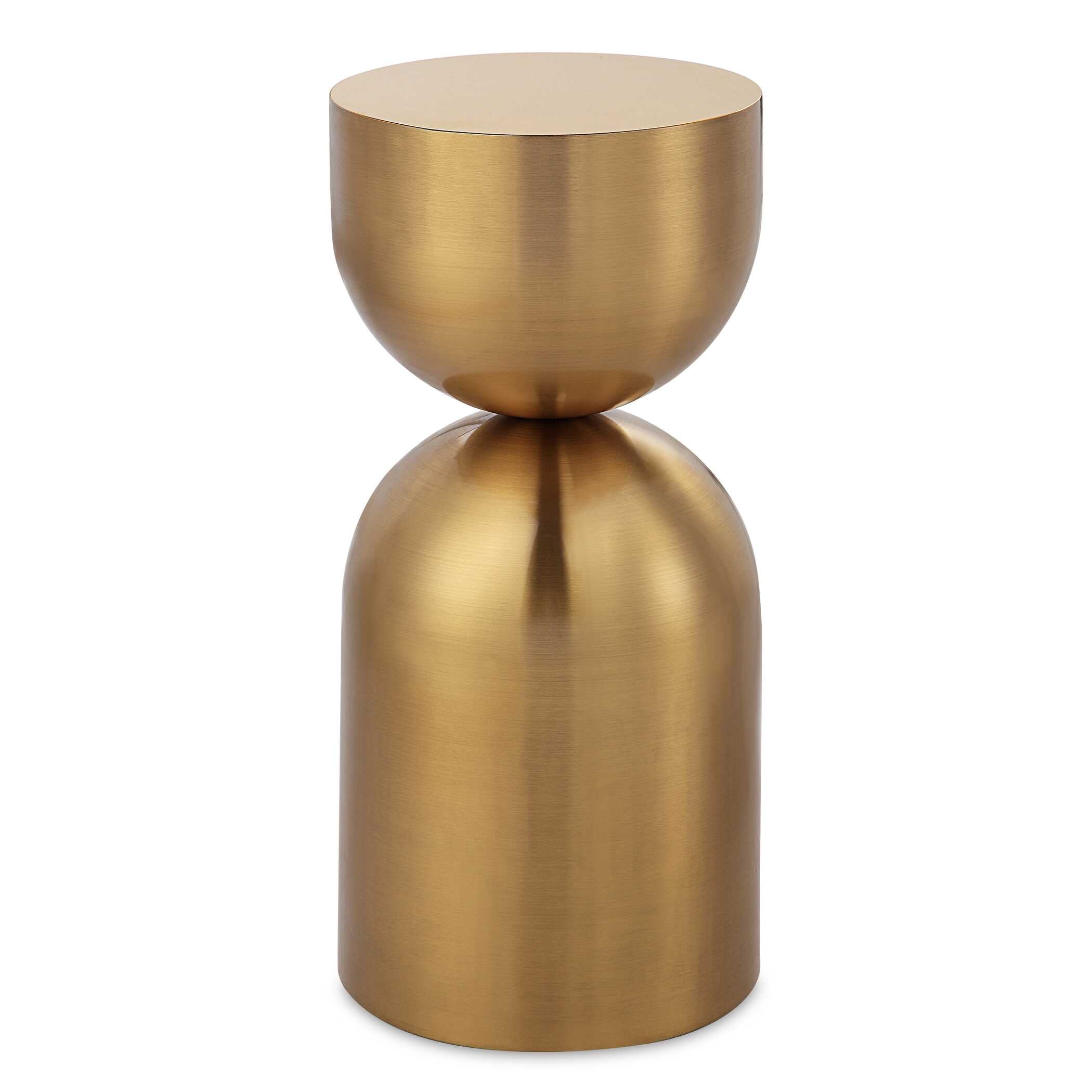 Golden Vessel Modern Accent Table