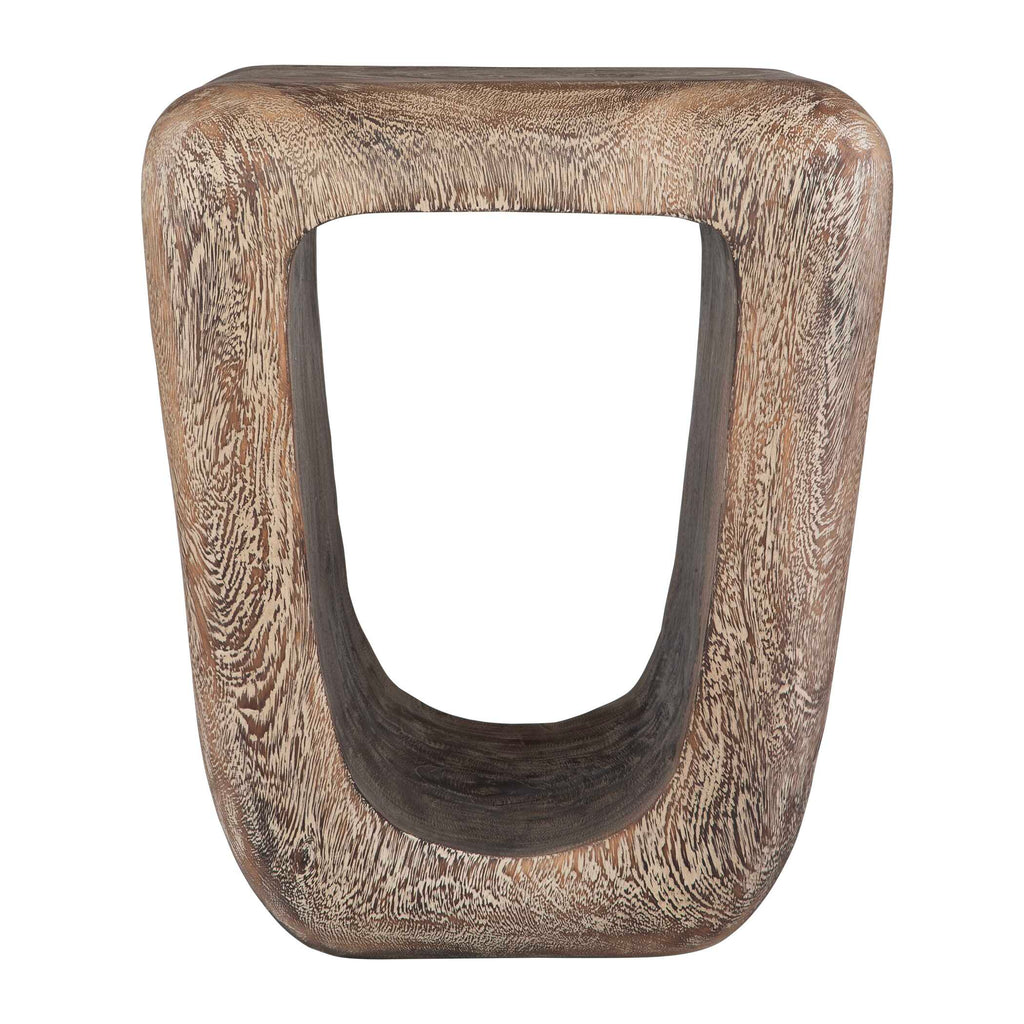 Loophole Bleached Wash Accent Stool