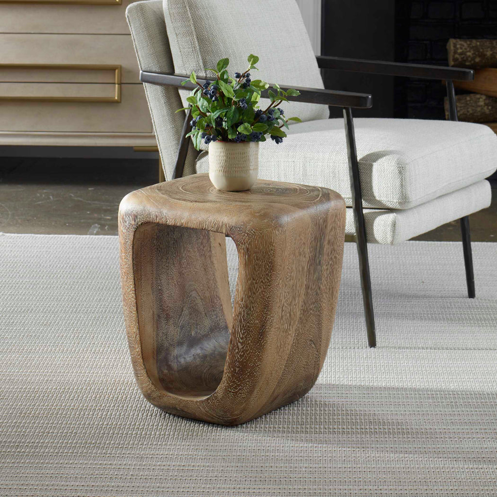 Loophole Bleached Wash Accent Stool